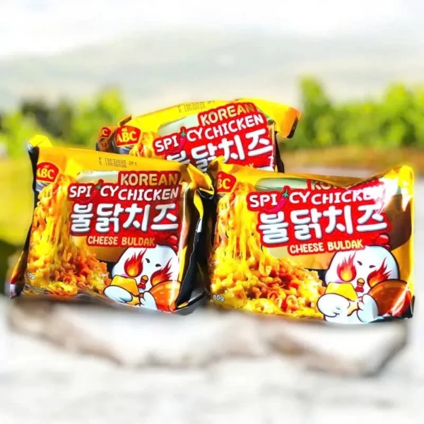 Combo 5 gói Mì Trộn ABC 80gram - Vị Gà Cay Phô Mai – Mì Hàn Quốc Ăn Liền Ngon Chuẩn Vị